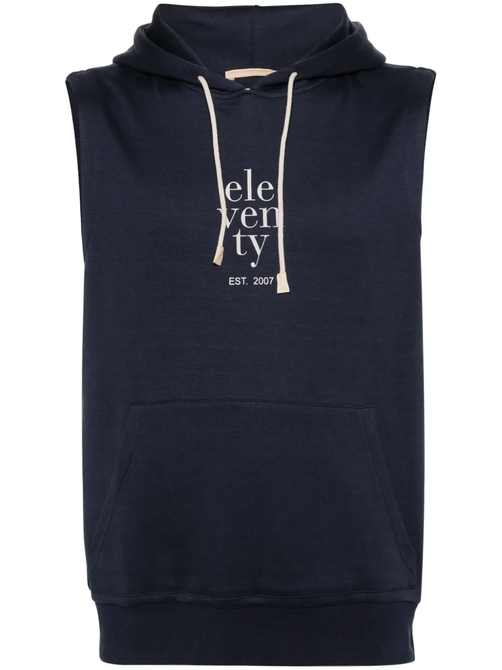 

Жилет с капюшоном и логотипом Eleventy, синий