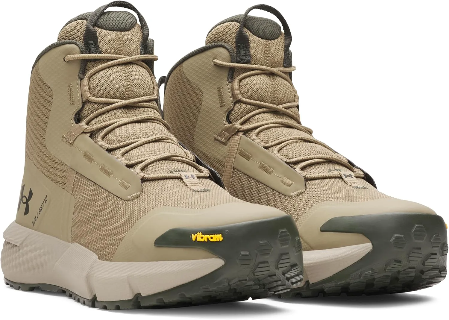 Мужские военные и тактические ботинки Under Armour Charged Valsetz Mid Name ‎Under Armour, зеленый — фото 2