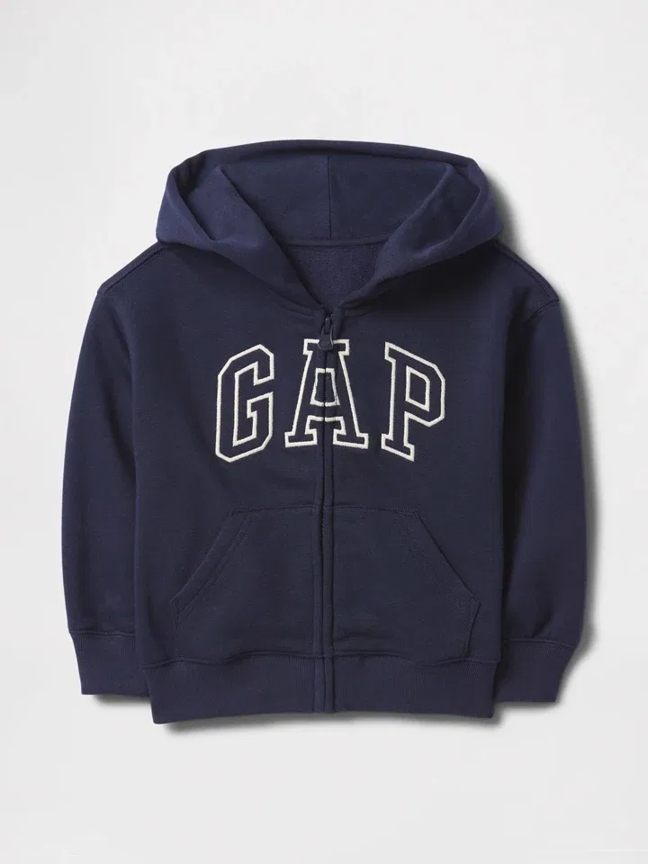 Свитшот-куртка капюшон, GAP, темно-синий