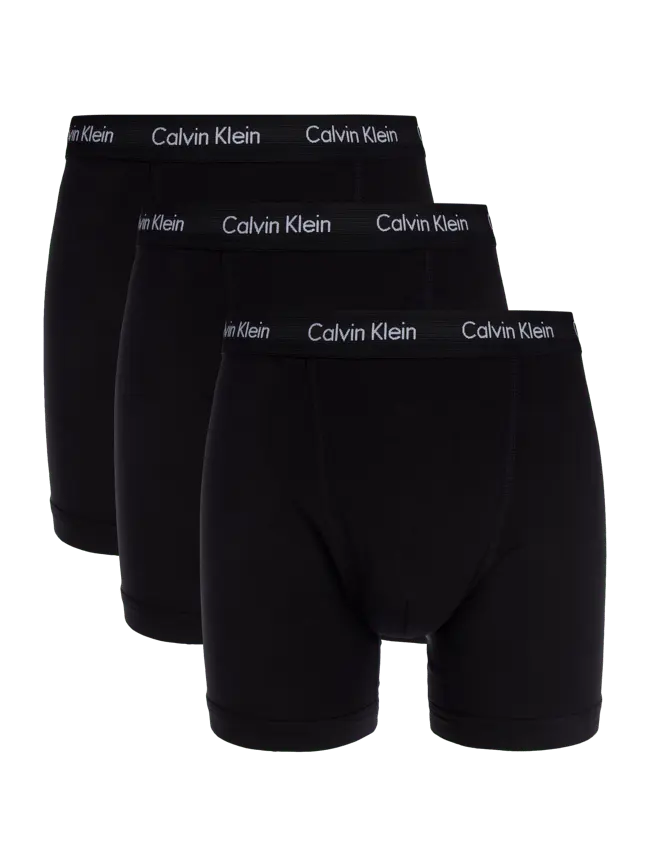 

Брюки Classic Fit Retro в упаковке по 3 шт., длинные штанины Calvin Klein Underwear, черный