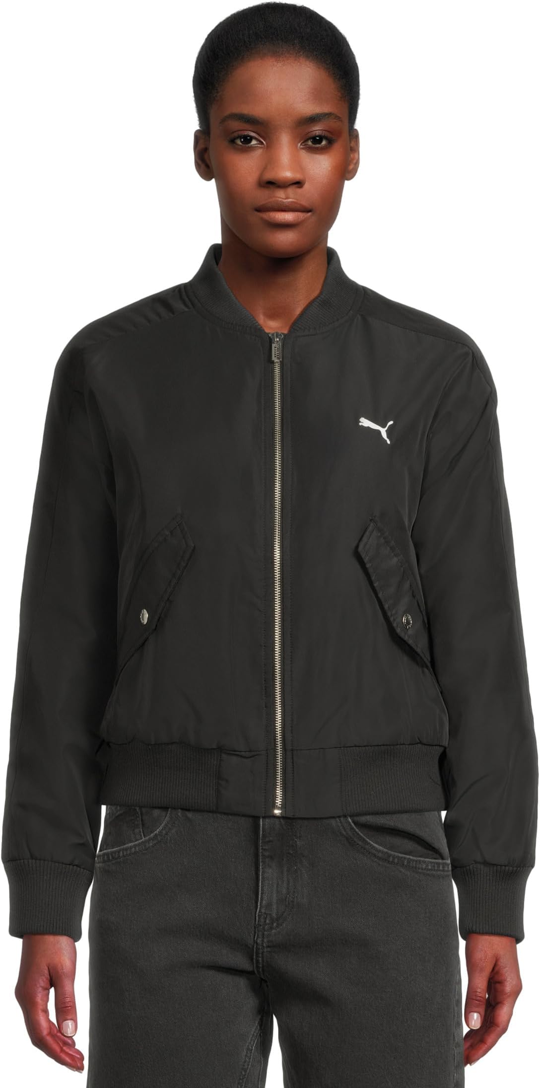 

Куртка PUMA T7 Satin Bomber Jacket, цвет Puma Black