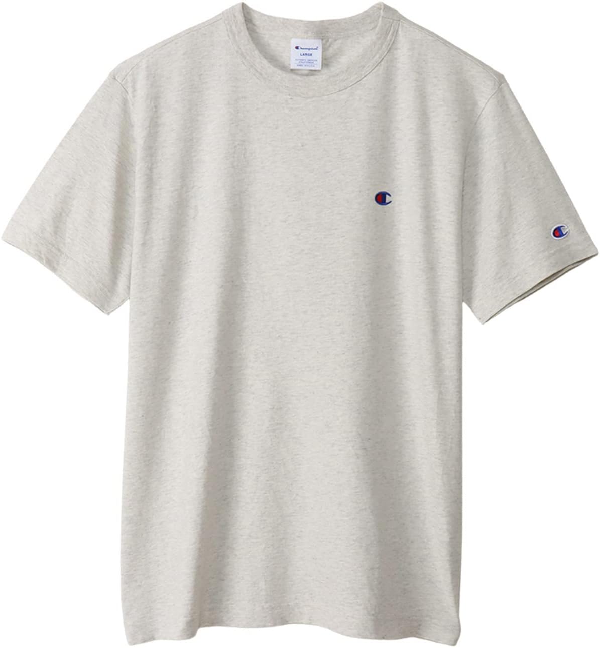 

Мужская футболка Champion C3-P300Z/C3-X352L, короткий рукав, 100% хлопок, Classic Cotton USA, вышивка логотипа в одну точку, футболка с коротким рукавом, базовая модель, овсяный
