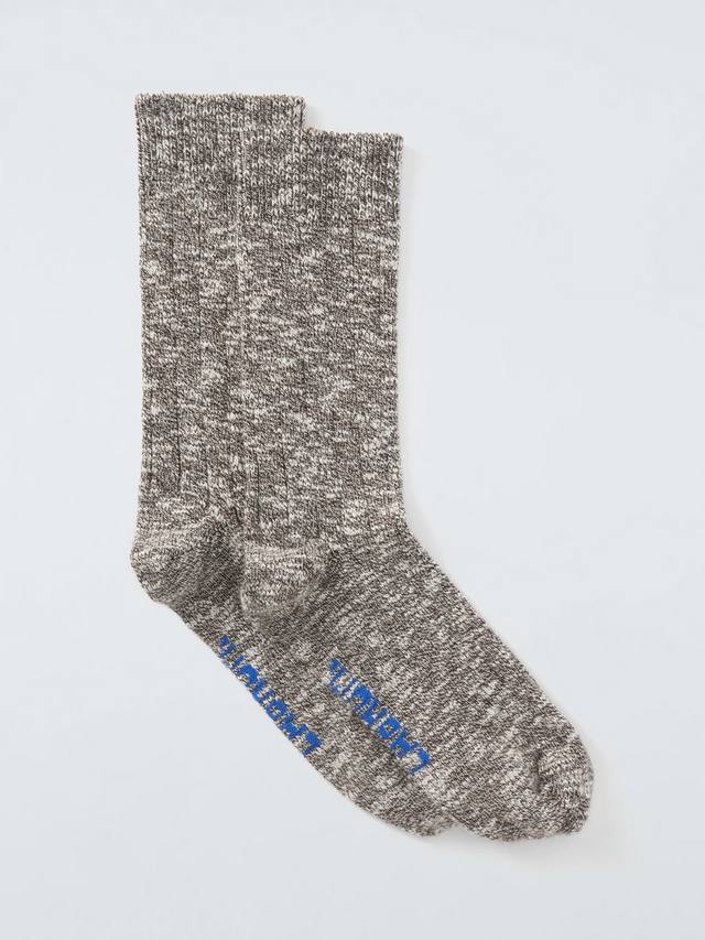 

Хлопковые вязаные носки-гольфы John Lewis x LABRUM, Mouline/Cobalt