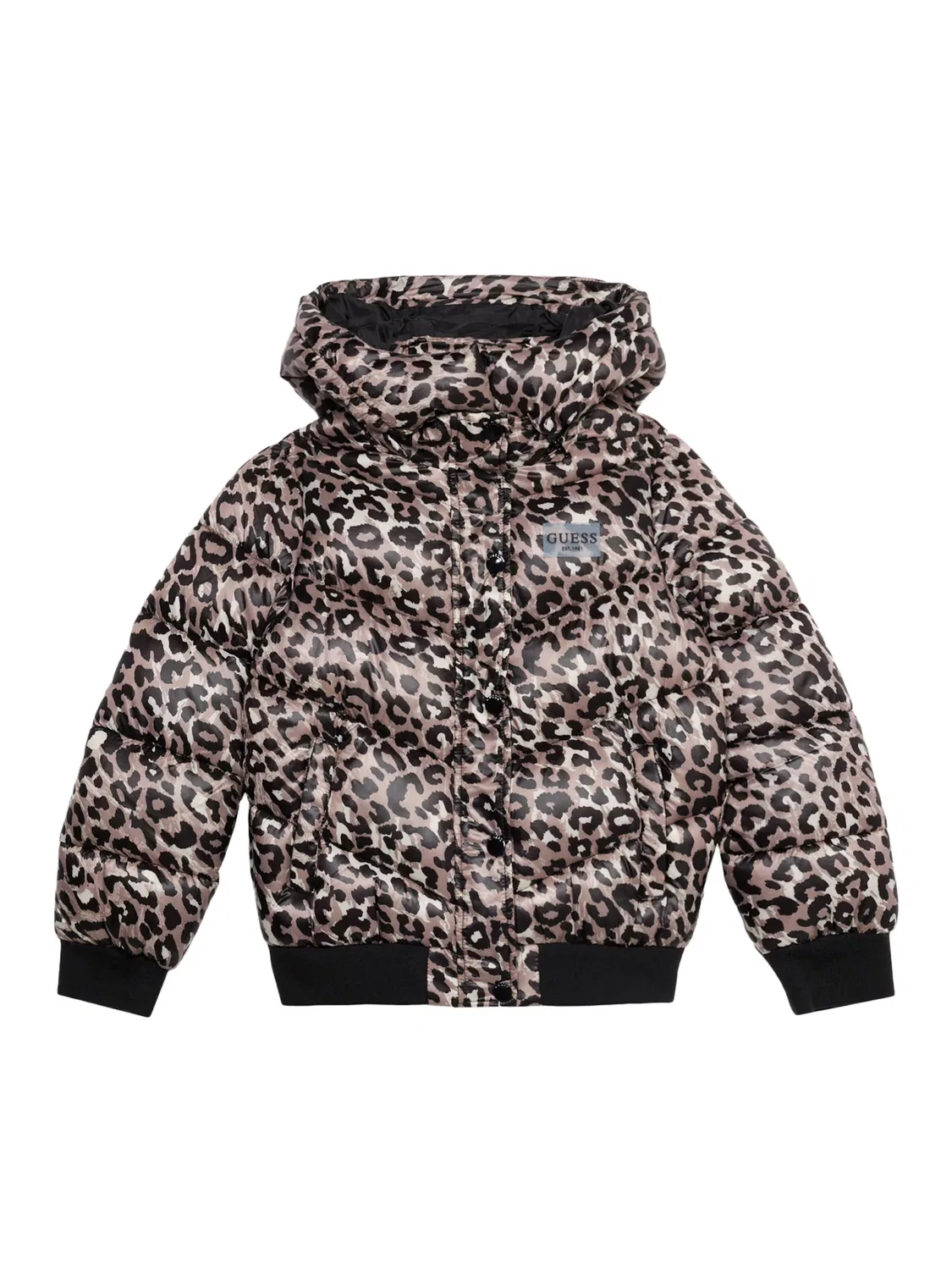 Зимняя куртка Guess коричневого и капучино цвета