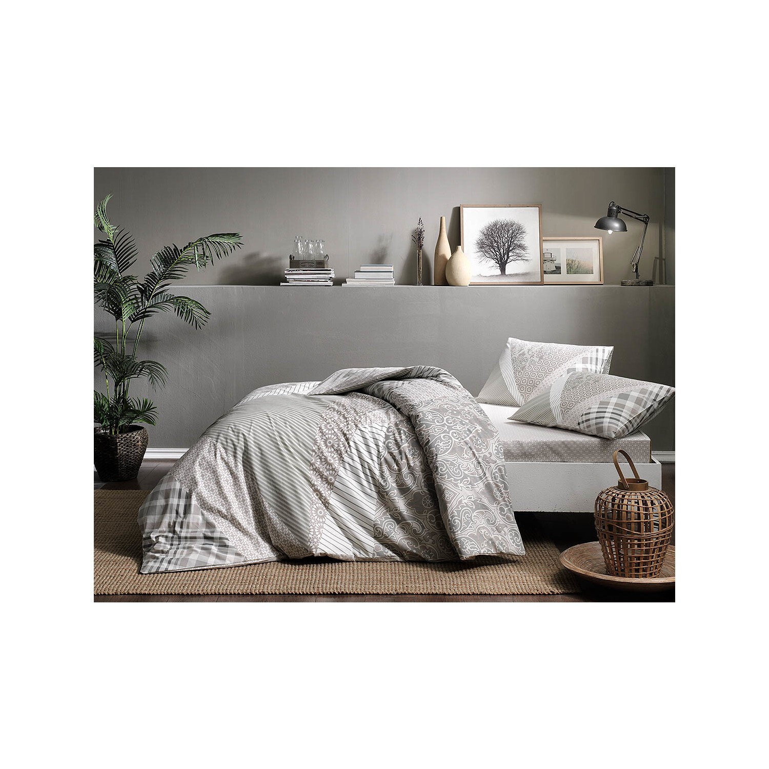 

Комплект постельного белья Tac Double Ranforce Saylor Grey