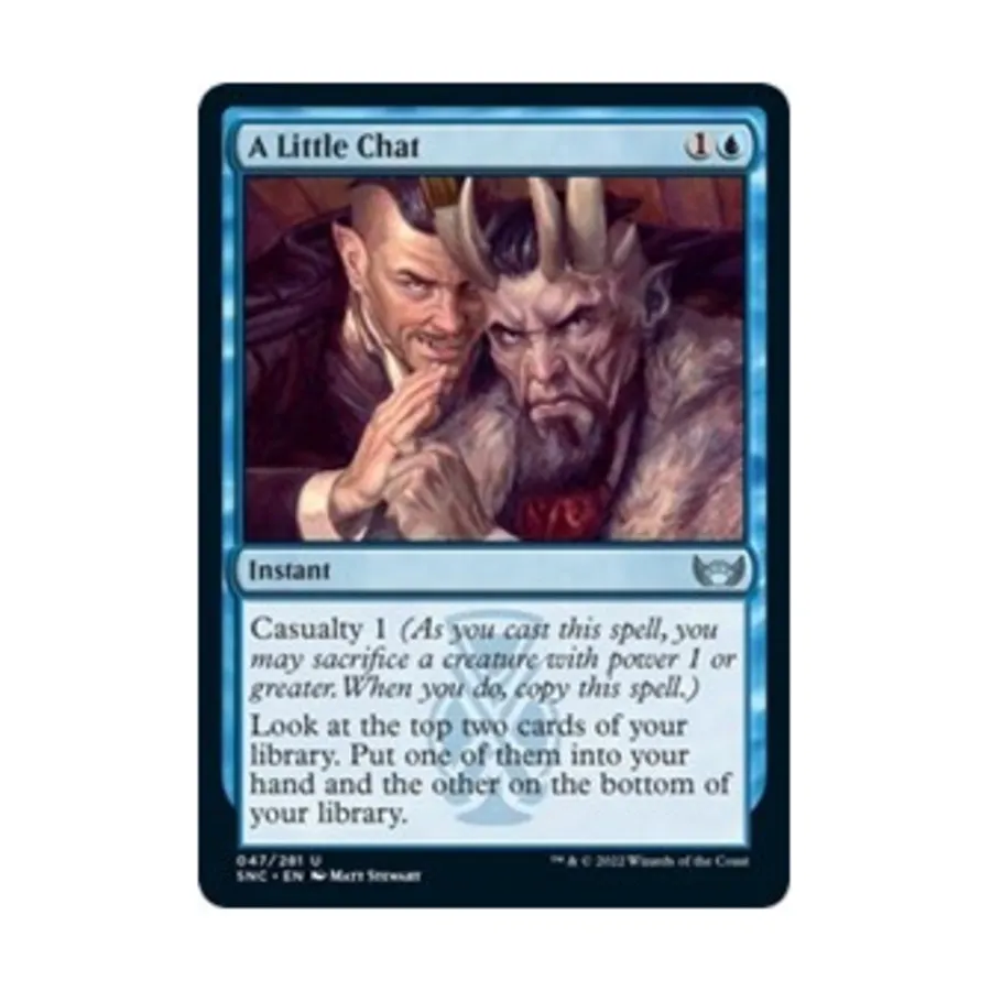 

CCG Небольшой разговор (U), MTG - Streets of New Capenna