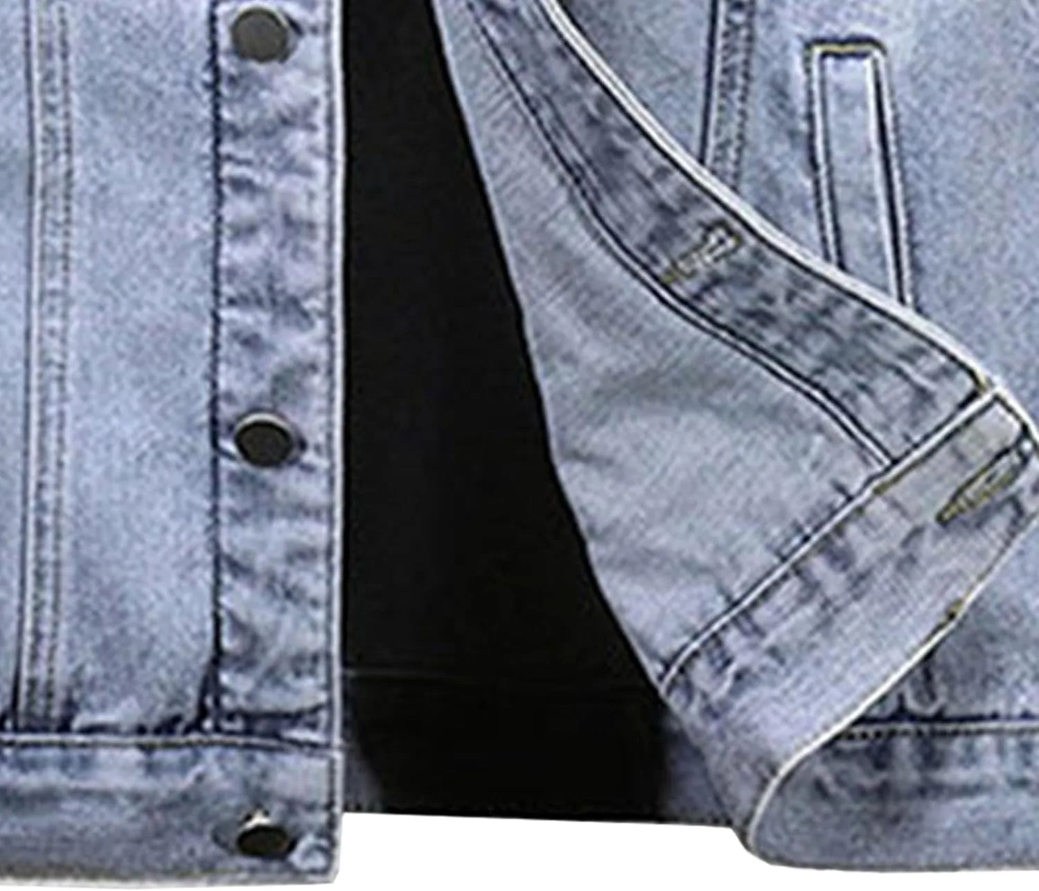Мужская безрукавка джинсовая куртка-жилет Trucker Generic, Blue2 — фото 3