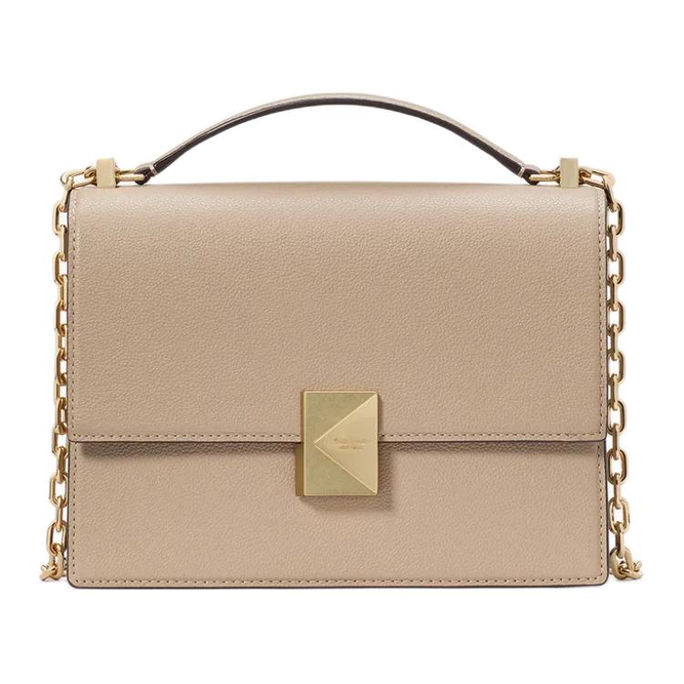 

Kate Spade Сумка через плечо из личиевой зернистой кожи малого размера женская бежевая