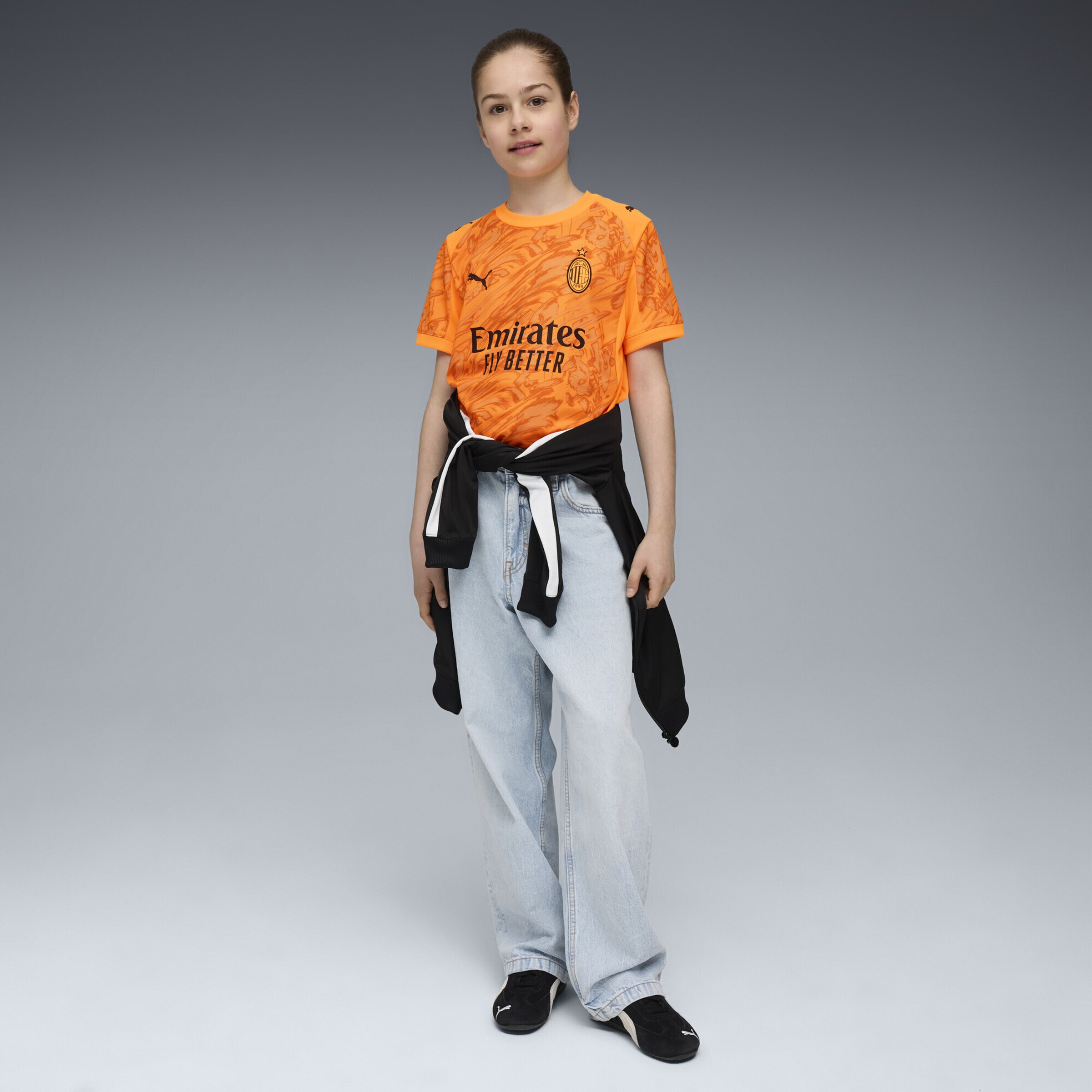 PUMA Футболка Performance 'AC Milan 25/26' в оранжевом, темно-оранжевом цвете — фото 4