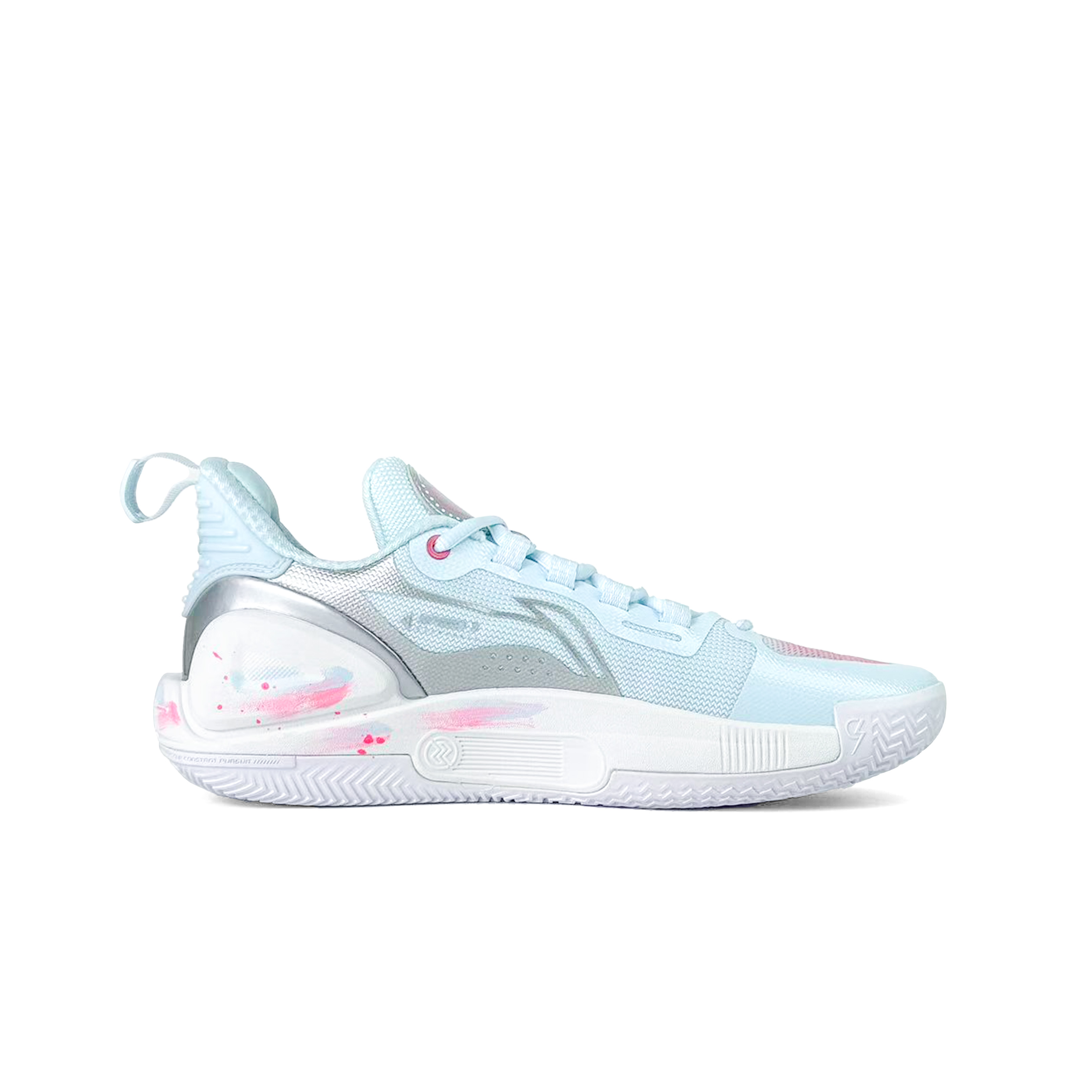 Speed 9 Cushioning, износостойкие низкие баскетбольные кроссовки мужские LINING, синий/розовый — фото 4