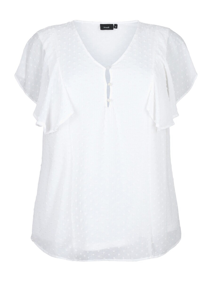 

Блузка с коротким рукавом Zizzi Blouse MHAJAR, белый