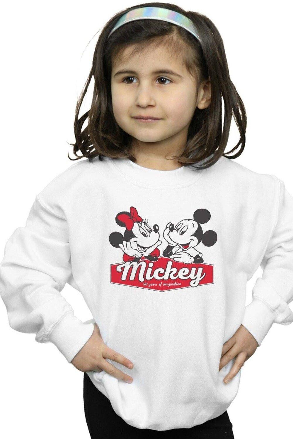 

Толстовка «Микки и Минни 90 лет» Disney, белый