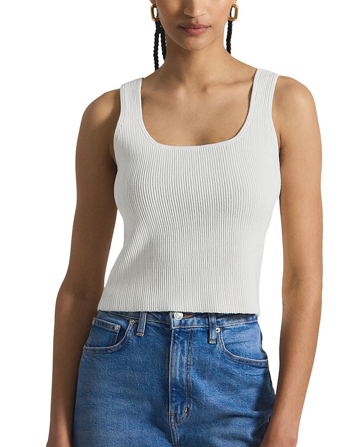 

Свитер с рубчиком и майкой Saint Derek Lam 10 Crosby, белый