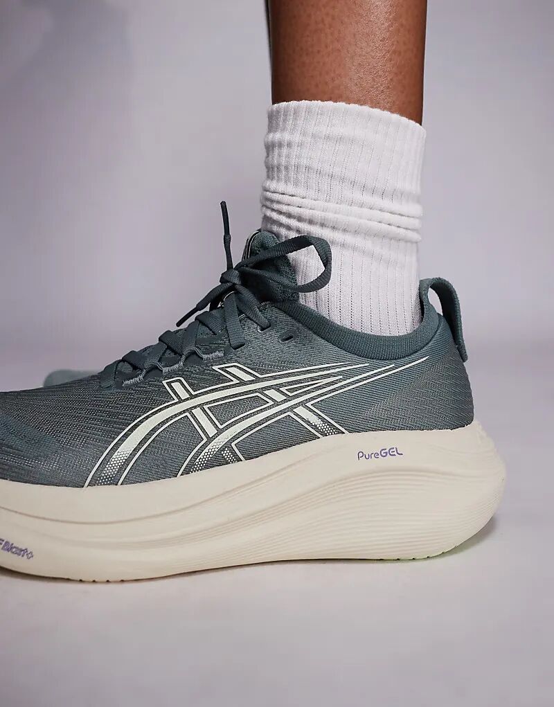 Кроссовки для бега Asics Gel-Nimbus 27 синего цвета — фото 3