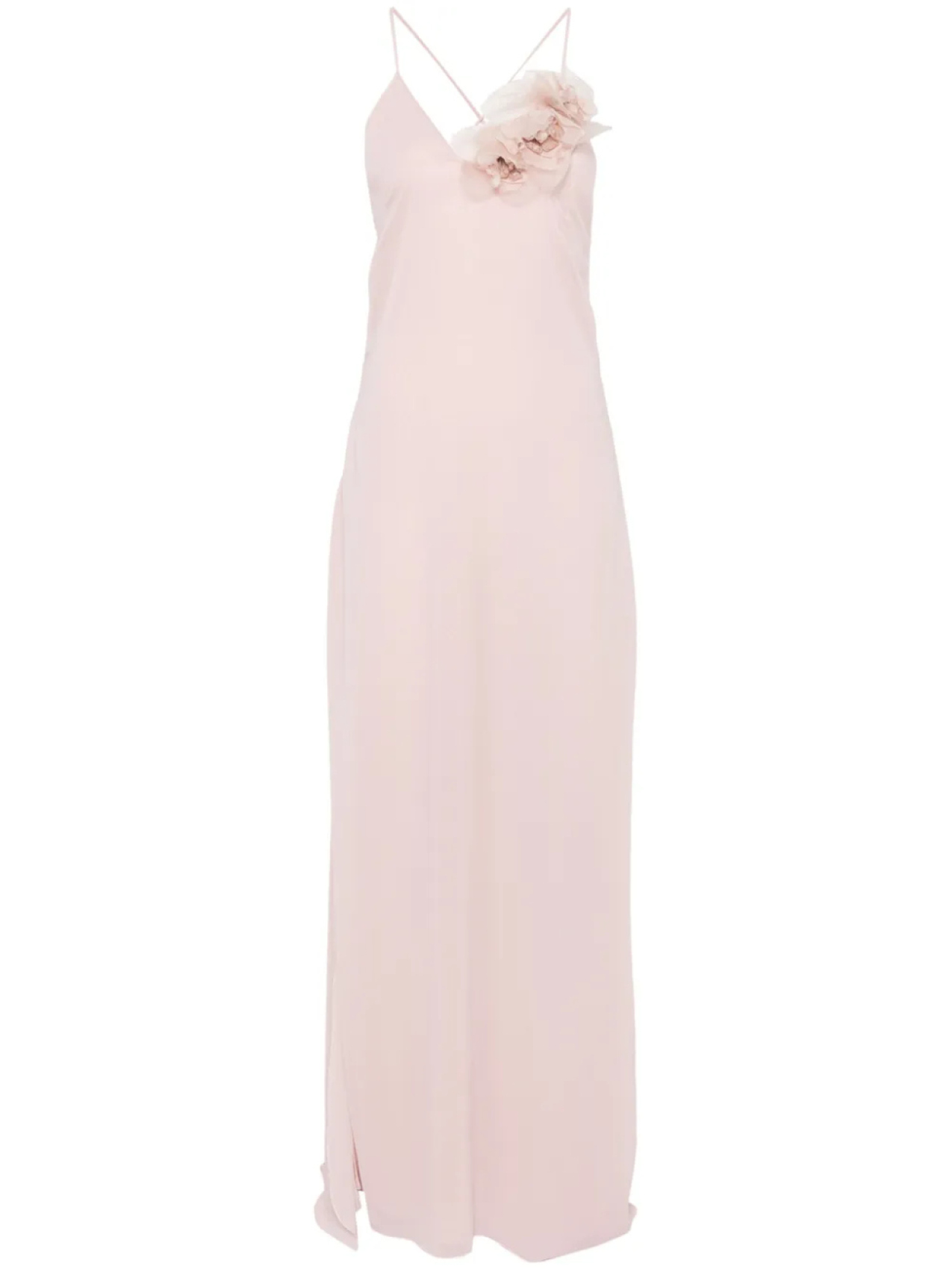 

Платье Blumarine с цветочной аппликацией, розовый