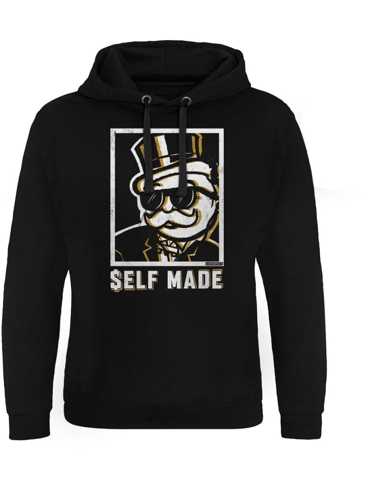

Толстовка Monopoly Self Made Epic Hoodie черного цвета Monopoly