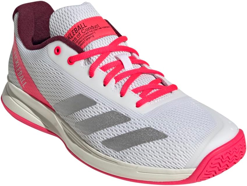Мужские кроссовки Adidas Courtflash для пиклбола, белый/красный/ярко-красный — фото 3