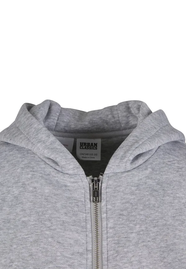 Пушистая толстовка с капюшоном на молнии Urban Classics, Heathergrey — фото 3