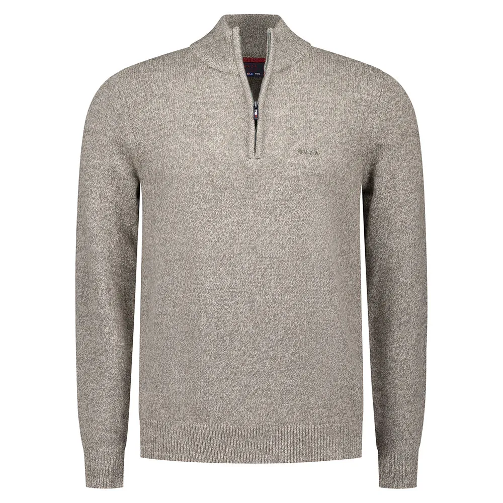 

Свитер Nza New Zealand 25HN417 half zip, серый