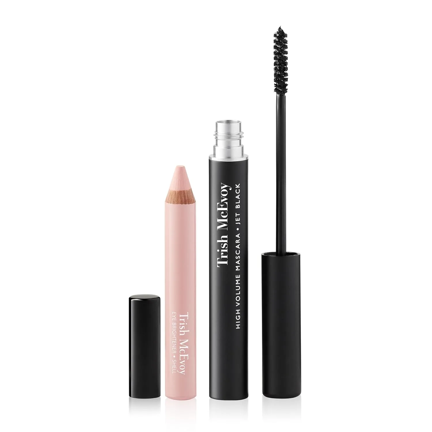 Набор из двух тушей для ресниц Trish McEvoy High Volume Mascara and Eye Brightener Shell Set., Black