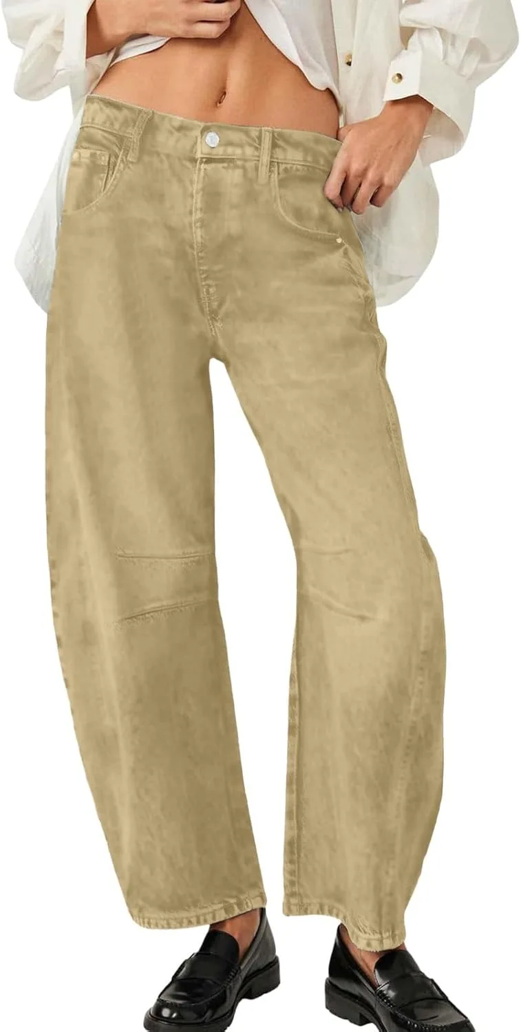 

Женские джинсы Barrel с карманами