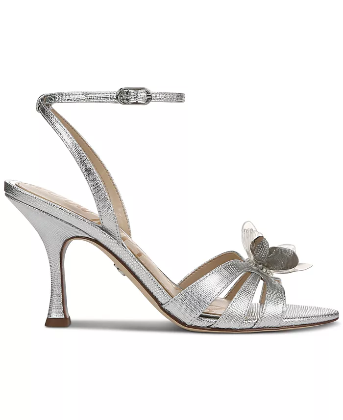 Женские сандалии Joanna с цветочной отделкой Sam Edelman, серый — фото 2