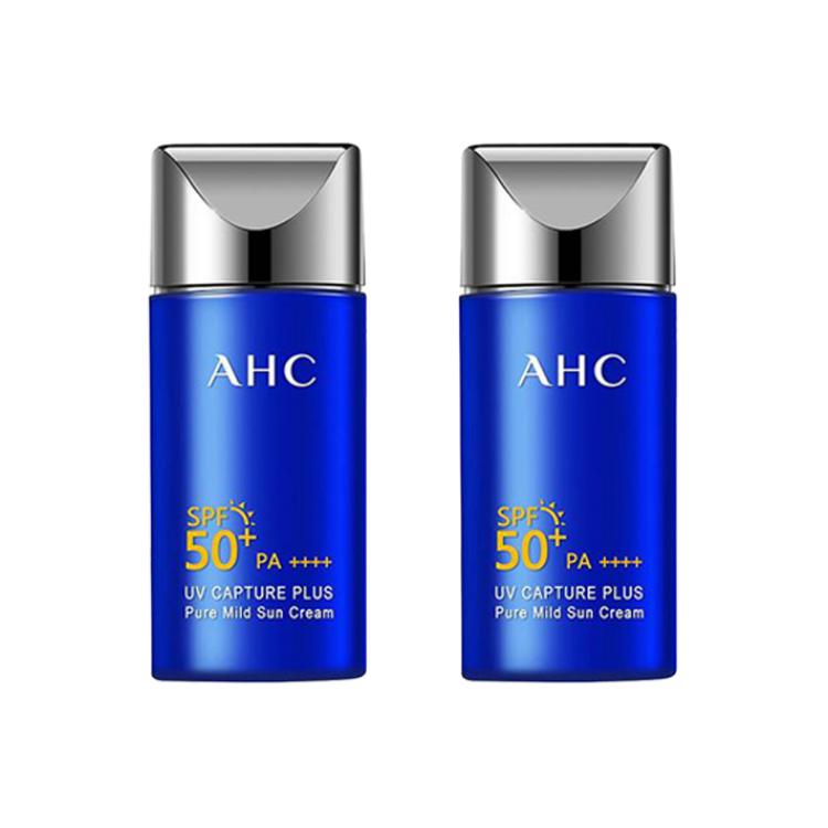 A.H.C AHC Small Blue Tube солнцезащитный крем увлажняющий, освежающий, успокаивающий 50 мл/90 мл — фото 2