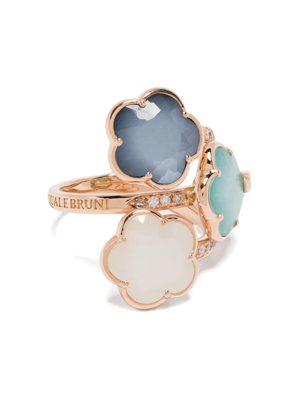 

Кольцо Petit Joli Lunaire из розового золота 18 карат с камнями PASQUALE BRUNI, розовый