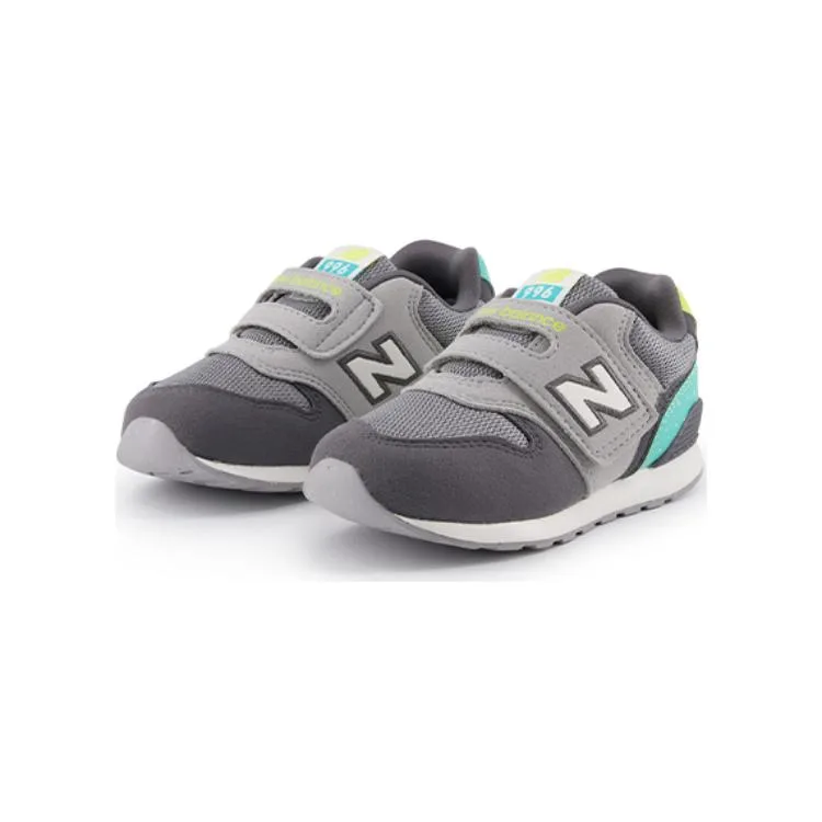 New Balance Серые низкие кроссовки для малышей — фото 4