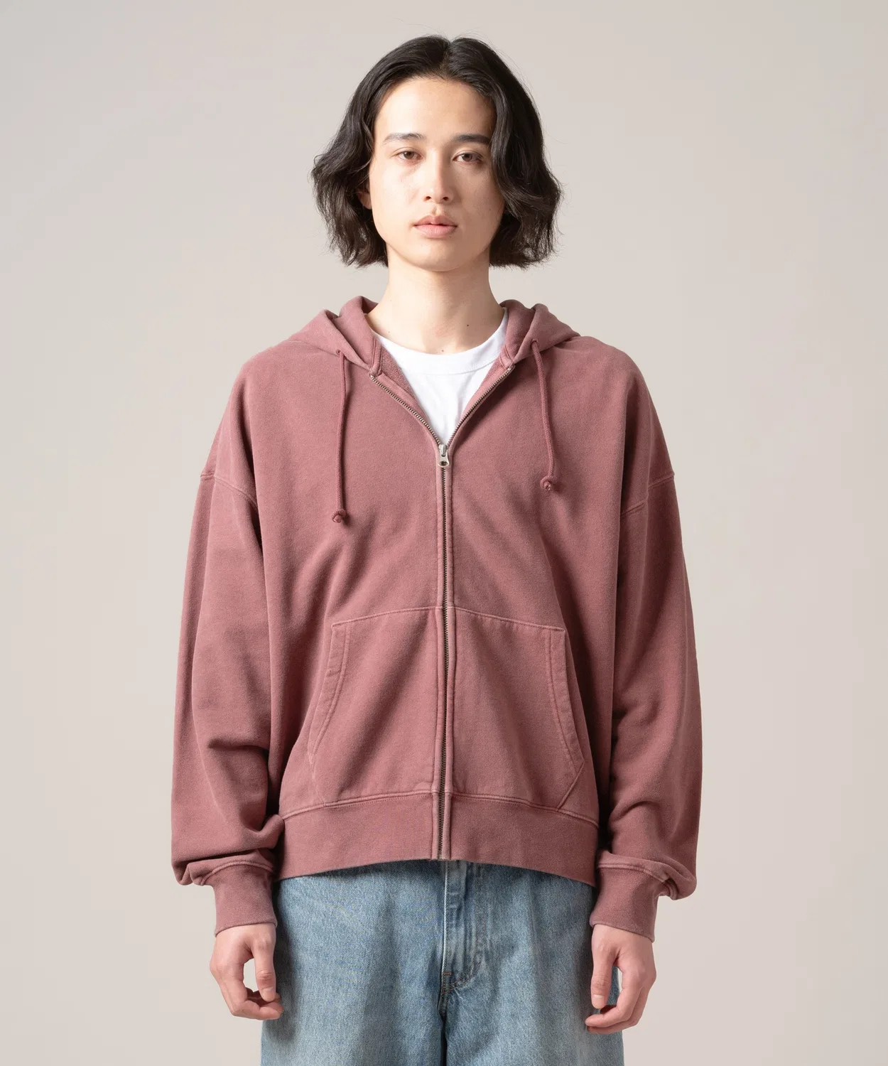 Толстовка Levi's Hayes Boxy Full-Zip, розовая