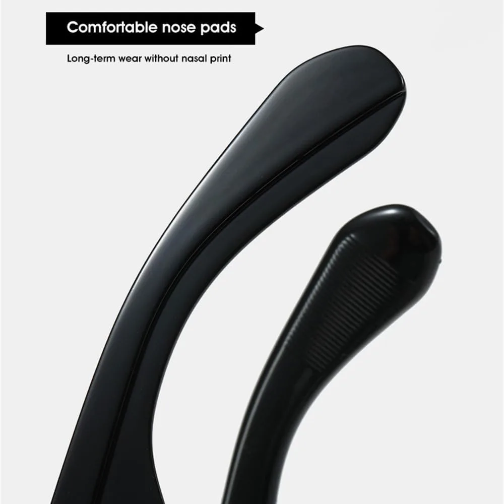 

Крупные квадратные женские солнцезащитные очки с декоративными заклепками, солнцезащитные очки UV400 для мужчин, желто-синие солнцезащитные очки WNCKSQ, Black Blue