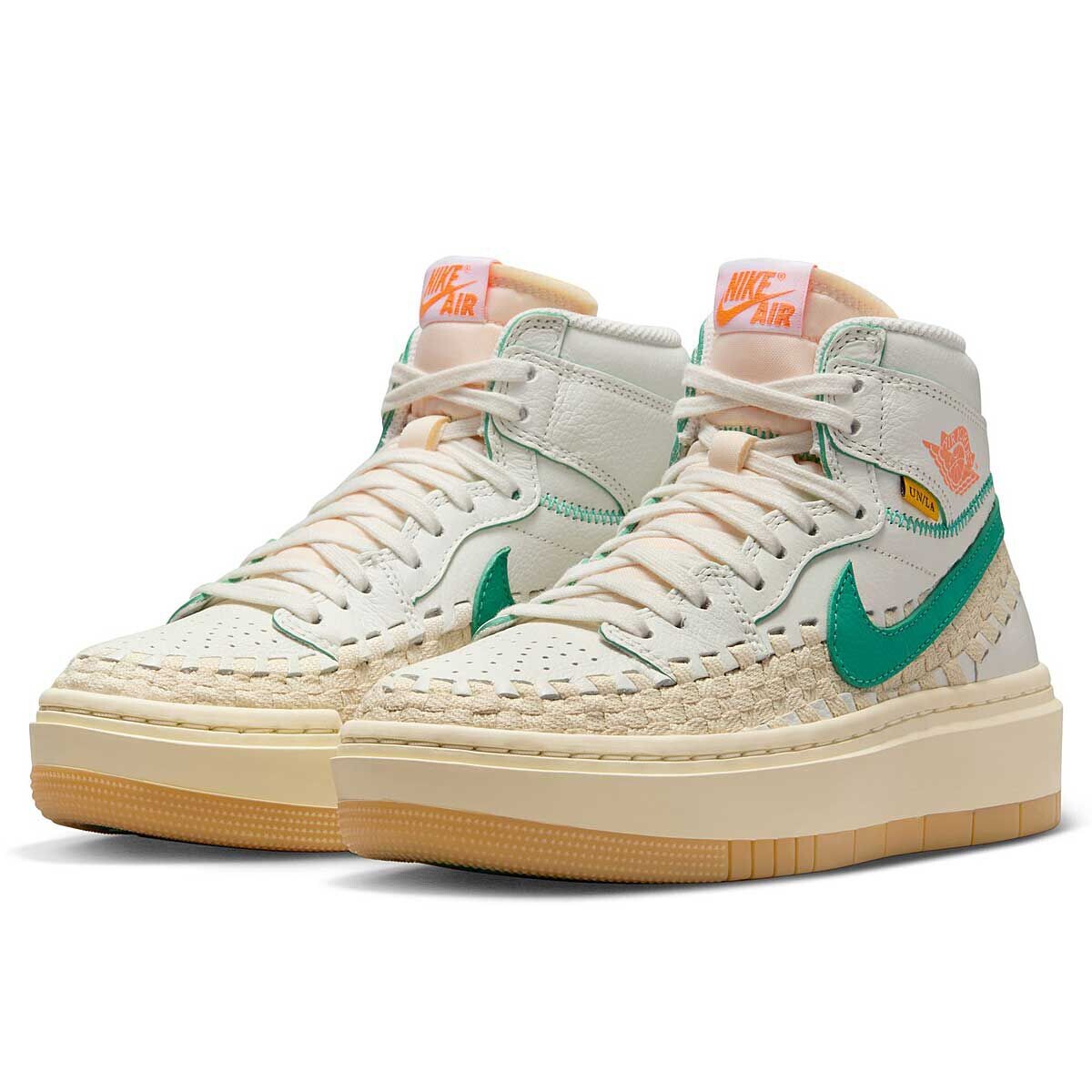 Кроссовки W AIR JORDAN 1 ELEVATE HI SP UNION X BBS Jordan, цвет Segel/Kinetisch Grün-Muslin-Kautschukgelb — фото 2