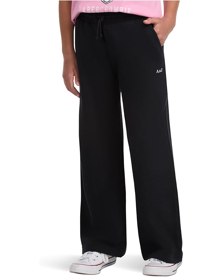 

Брюки abercrombie kids Essential Wide Leg Fleece Pants, цвет ANF Anthracite