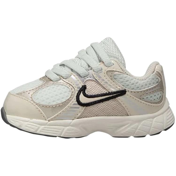 Nike V5 RNR устойчивые к истиранию низкие детские туфли beige pink white для малышей — фото 3