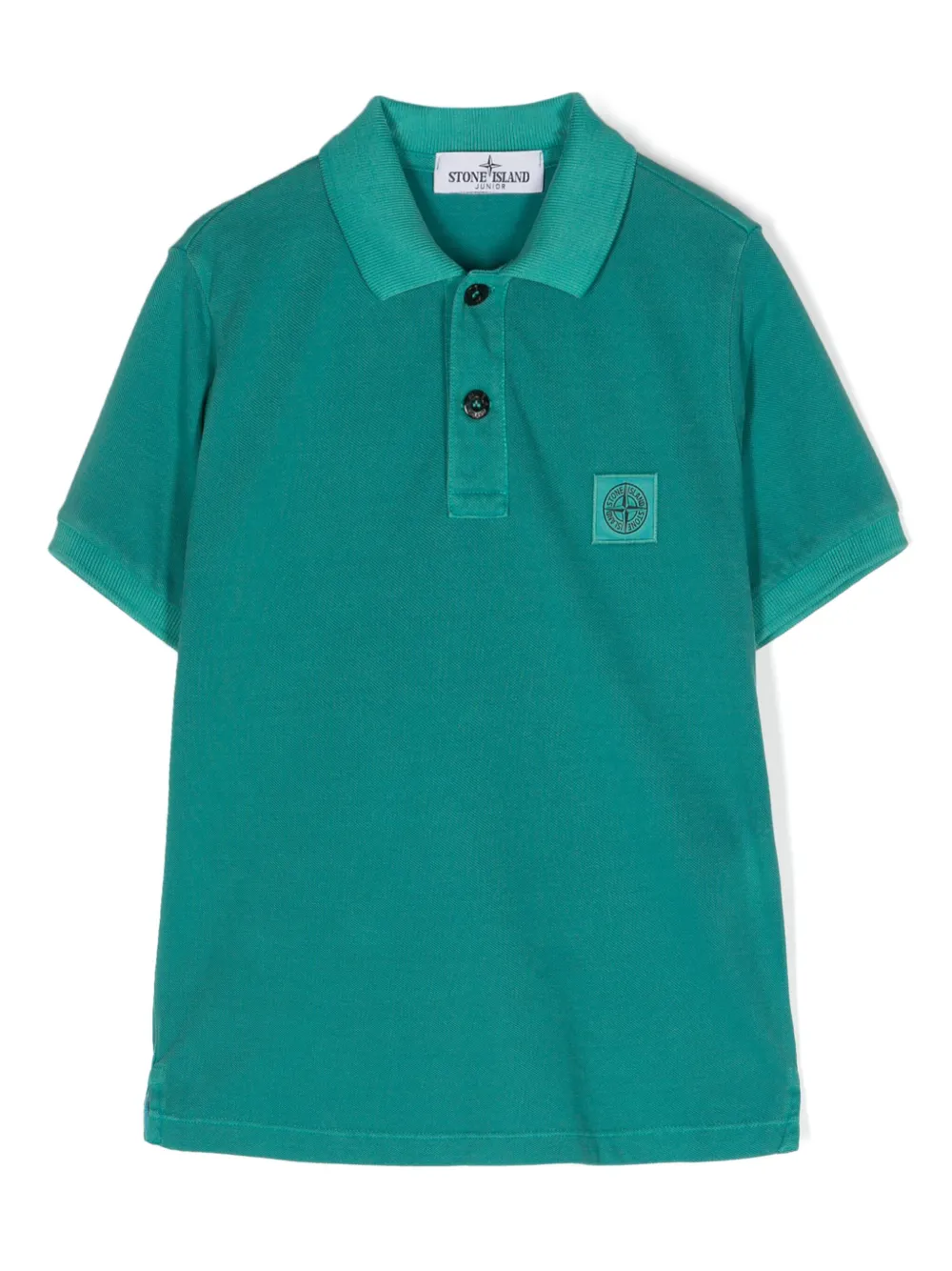 

Рубашка поло с аппликацией Compass Stone Island Junior, зеленый