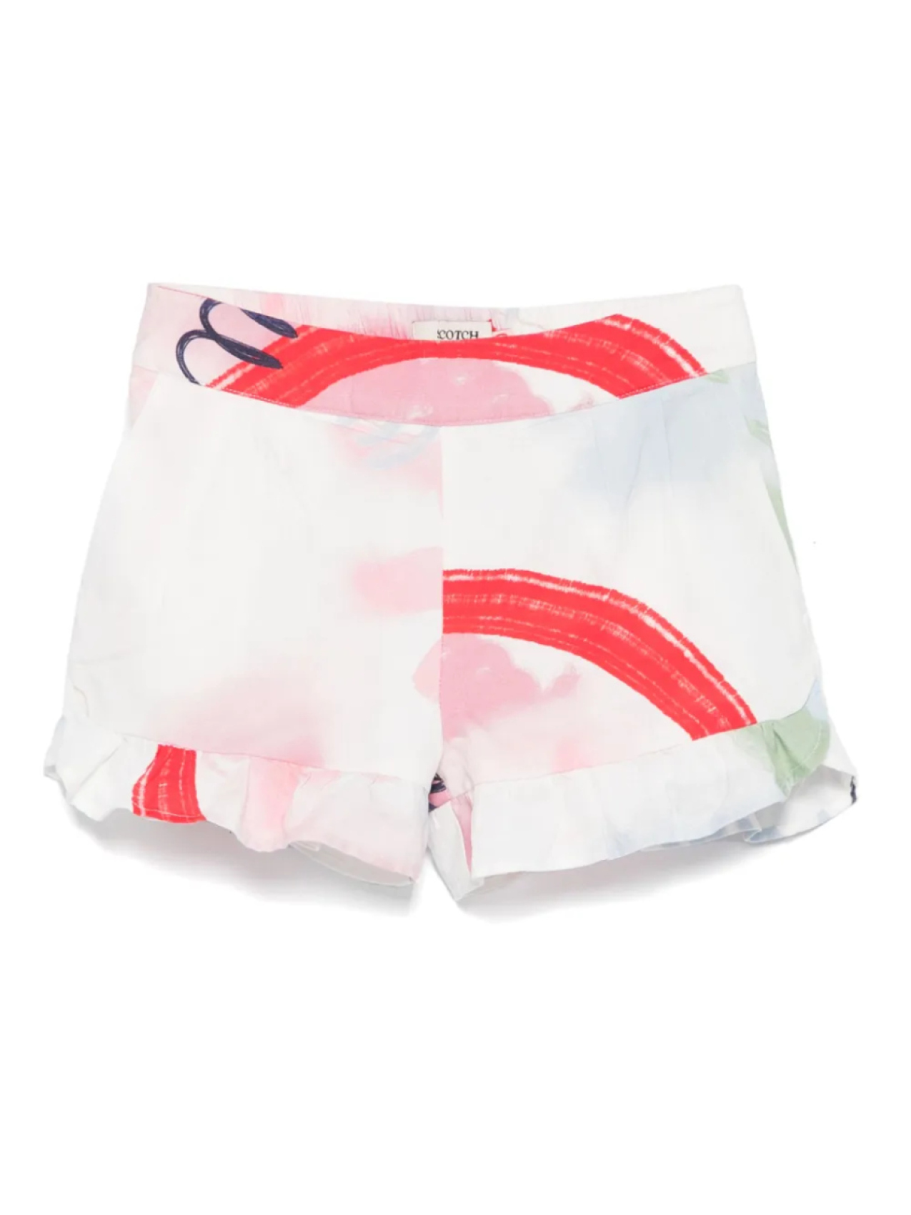 

Шорты с абстрактным принтом Scotch & Soda Kids, белый