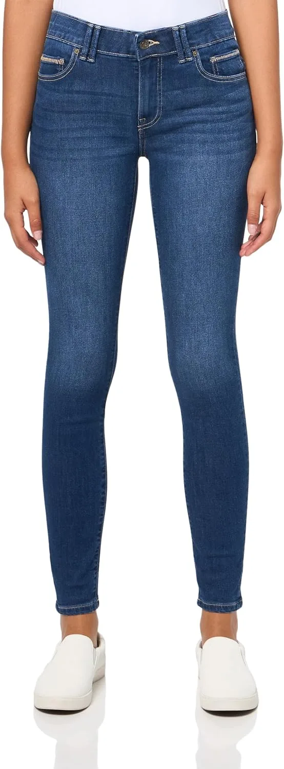 

Nautica Women's High Rise Skinny Mid Rise Jeans