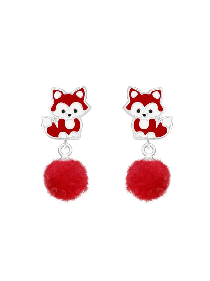 

Bungsa Детские серьги-гвоздики красного цвета