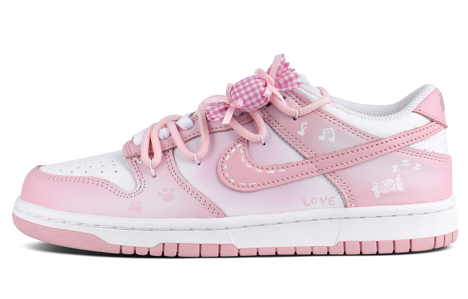 

Nike Кроссовки Dunk Milk Candies Bubbles Abrasion Resistant Low top Kids' Skateboarding Shoes Pink Unisex