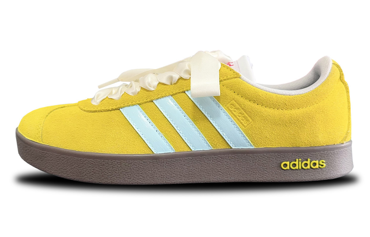 

Adidas Neo ВЛ Корт Лайфстайл устойчивые к истиранию лоу-топ скейтборд кроссовки унисекс желтые, цвет Yellow