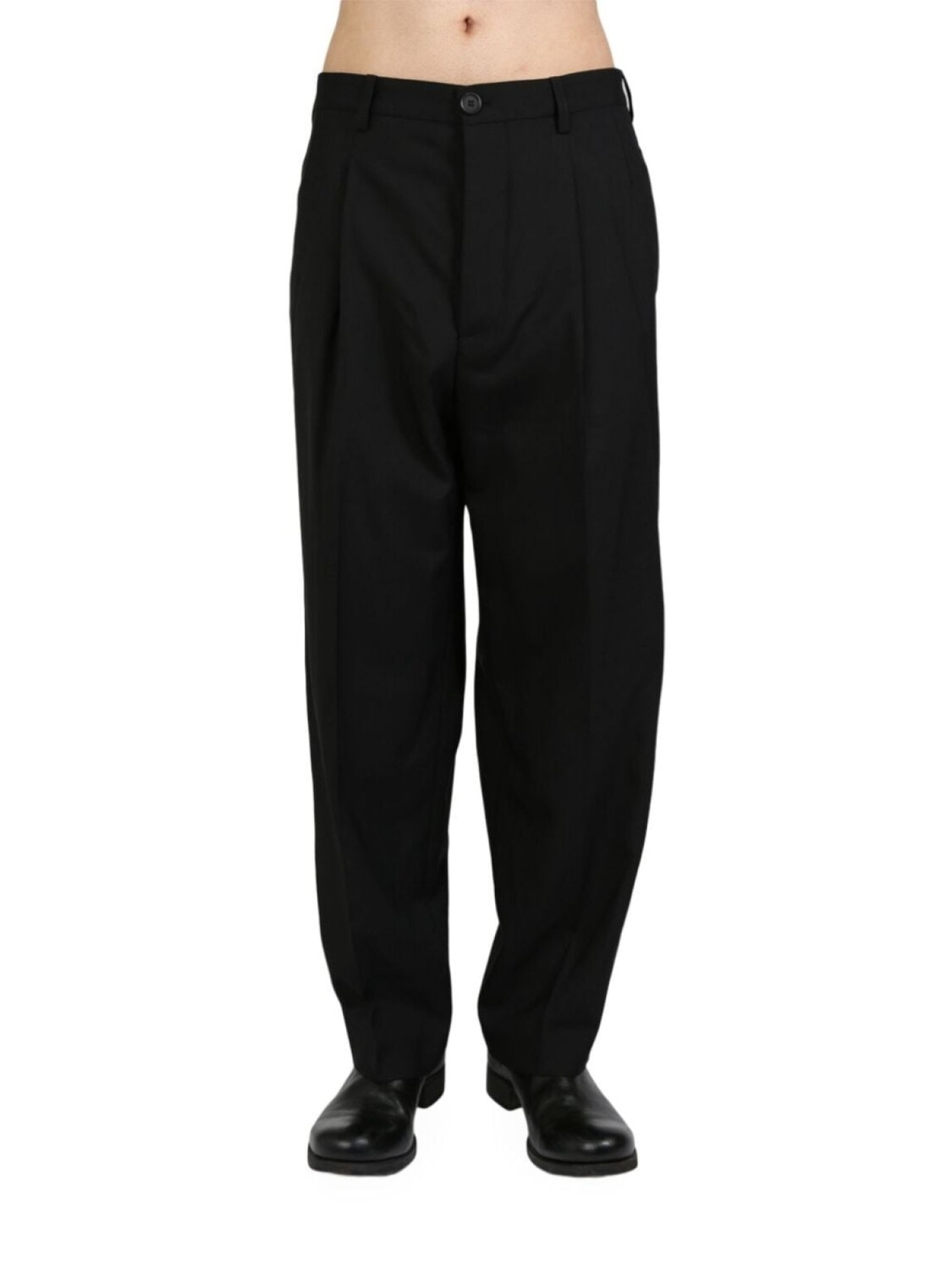 

Marni шерстяные брюки прямого покроя, черный