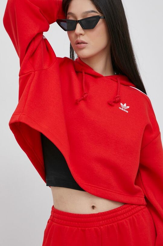 Толстовка Adicolor HC2017 adidas Originals, красный — фото 4