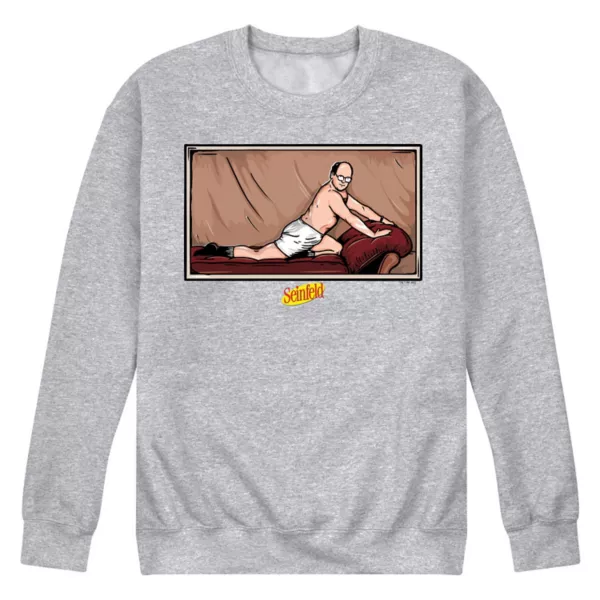

Мужская флисовая толстовка Seinfeld George Costanza The Package Licensed Character, серый