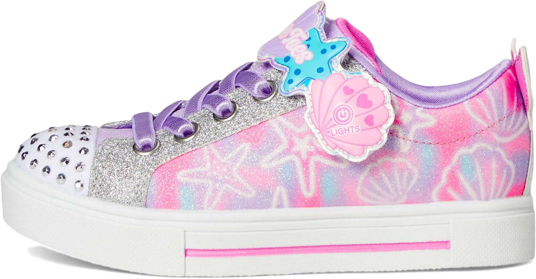 Кроссовки SKECHERS KIDS Twinkle Sparks - Underwater Magic 314824L, цвет Lavendar/Multi — фото 4