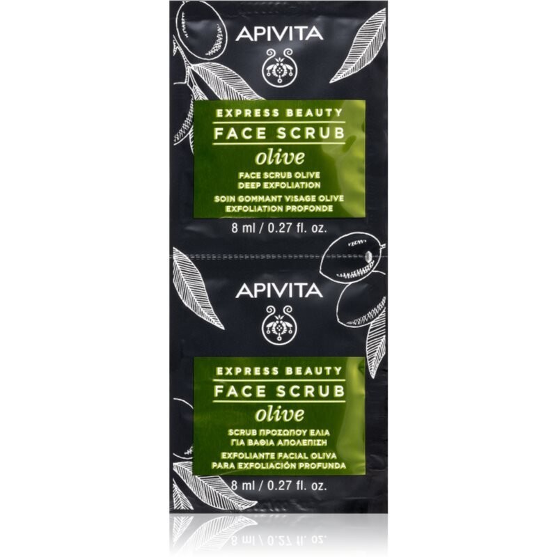 

Apivita Express Beauty Olive интенсивно очищающий пилинг для лица 2 x 8 мл