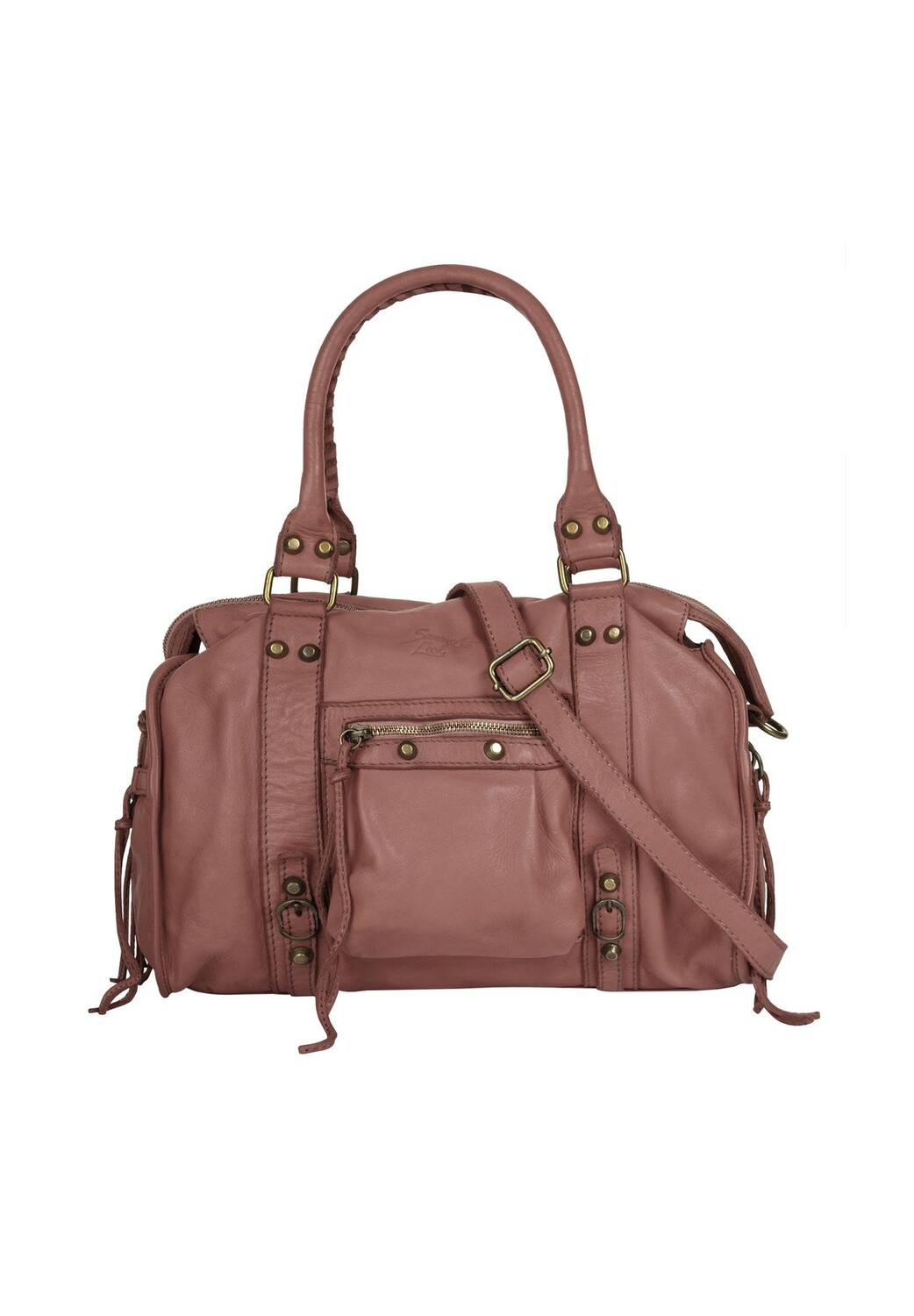 

Шопер, натуральная кожа, сделано в Италии Samantha Look, цвет Alt Rosa