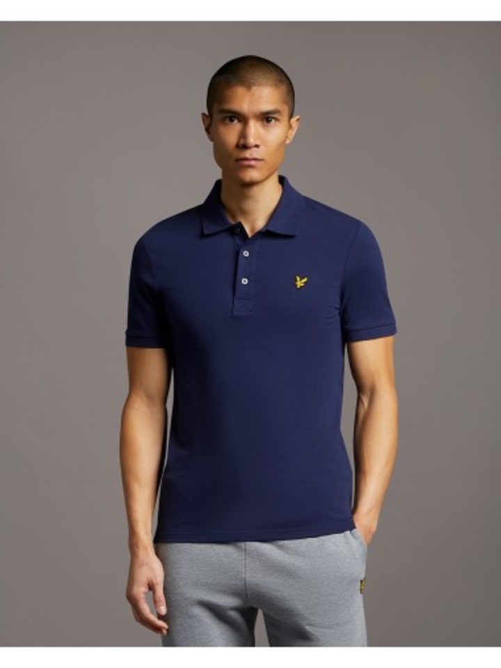 

Футболка поло Lyle & Scott, синий