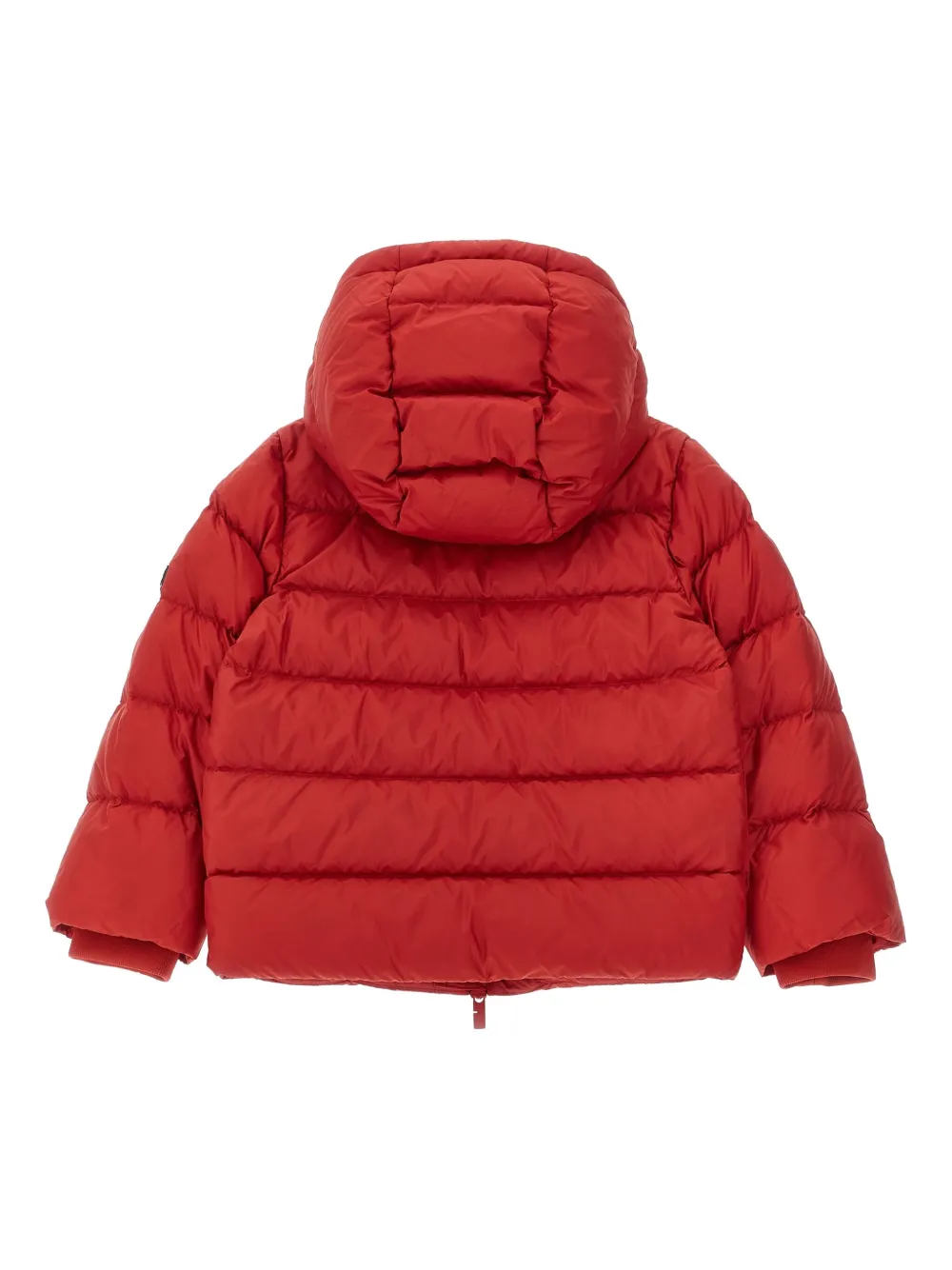 Стеганая куртка с капюшоном BURBERRY KIDS, красный — фото 2