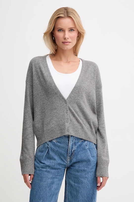 

Кардиган с шерстью United Colors Of Benetton, серый