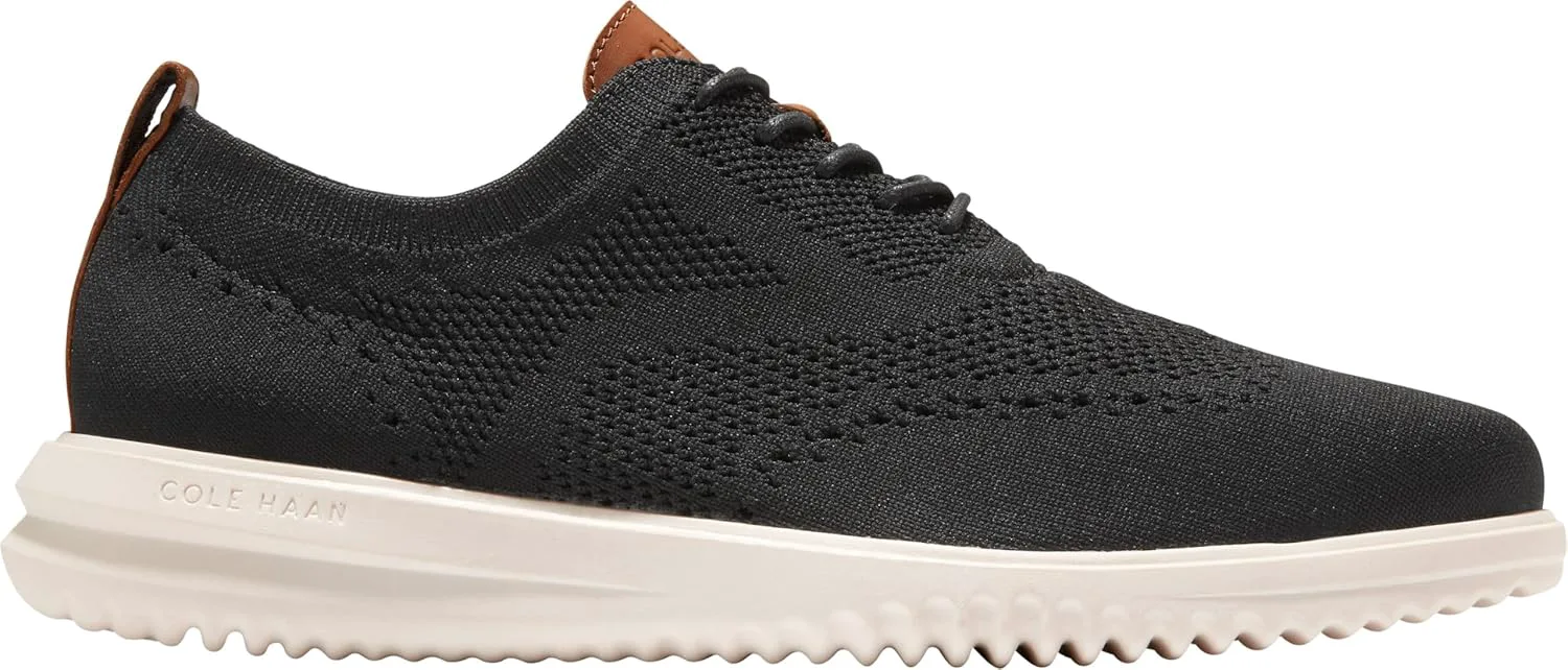 

Мужские оксфорды Cole Haan Grand+ Stitchlite с крыловидным носком, черный/слоновая кость